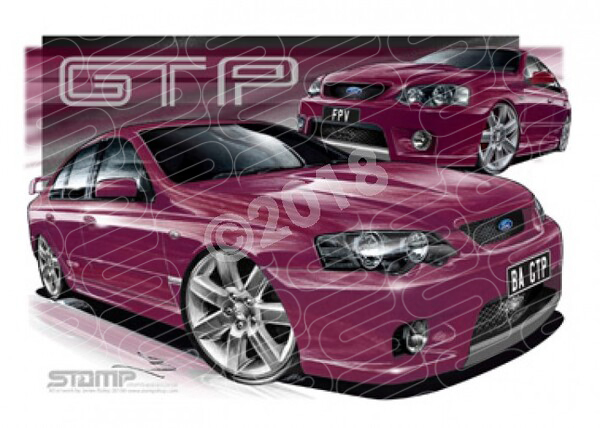 FPV BA GT BA GT-P MENACE A3 FRAMED PRINT (FV010JX)