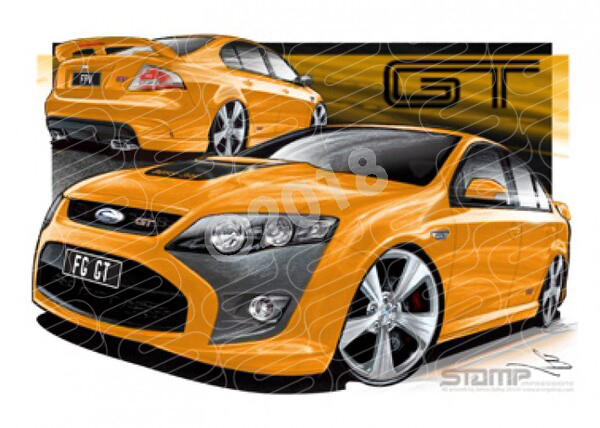 FPV FG GT FG GT OCTANE A3 FRAMED PRINT (FV080X)