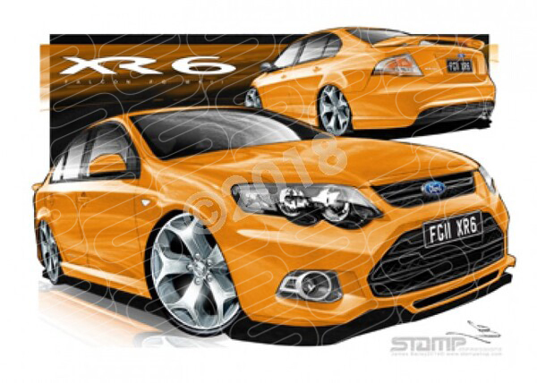 Ford XR6 FG MK II XR6 FG II XR6 TURBO OCTANE A3 FRAMED PRINT (FT403N)