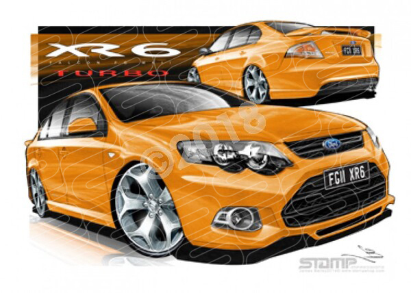 Ford XR6 FG MK II XR6 FG II XR6 TURBO OCTANE A3 FRAMED PRINT (FT403)