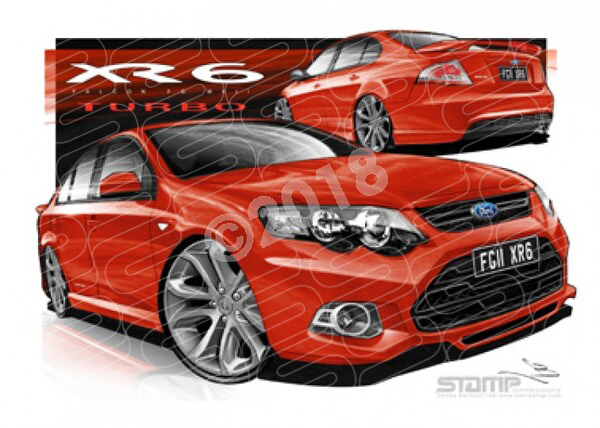 Ford XR6 FG MK II XR6 FG II XR6 TURBO 19 VIXEN A3 FRAMED PRINT (FT404W)