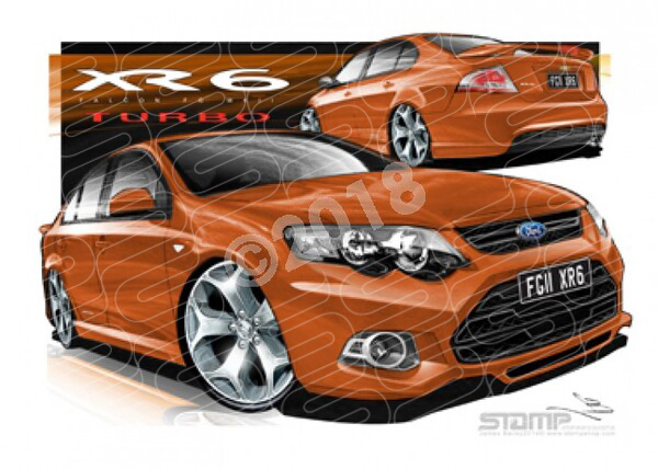 Ford XR6 FG MK II XR6 FG II XR6 TURBO MARS A3 FRAMED PRINT (FT408)