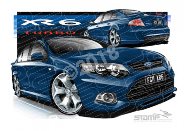 Ford XR6 FG MK II XR6 FG II XR6 TURBO VANISH A3 FRAMED PRINT (FT409)