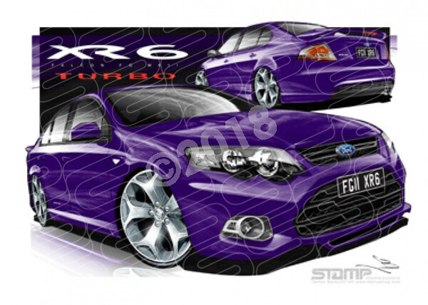 Ford XR6 FG MK II XR6 FG II XR6 TURBO VIPER A3 FRAMED PRINT (FT410)