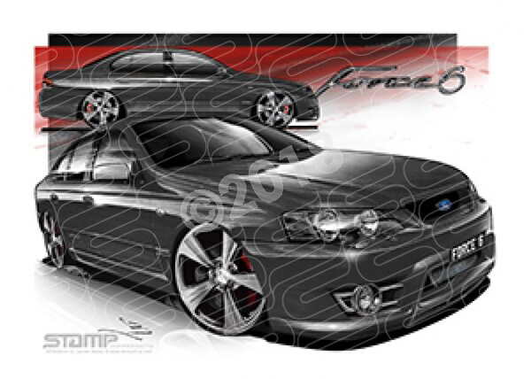 FPV Force 6 FV361 BFt FORCE6 EGO GREY A3 FRAMED PRINT (FV361) 