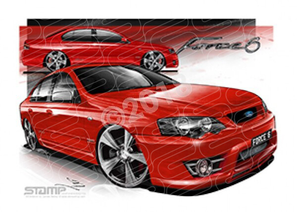 FPV Force 6 FV365 BFt FORCE6 VIXEN RED A3 FRAMED PRINT (FV365)