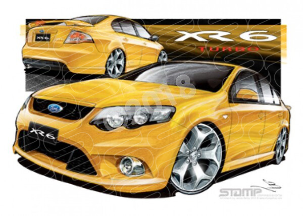 XR6 FG XR6 FG FALCON XR6 TURBO OCTANE A1 FRAMED PRINT (FT192)