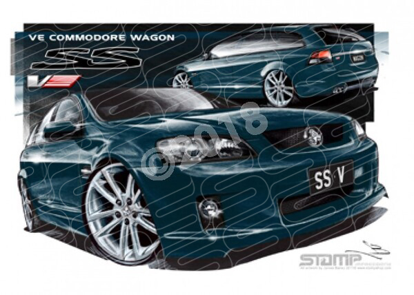 Commodore VE VE SSV WAGON KARMA A1 FRAMED PRINT (HC210GV)