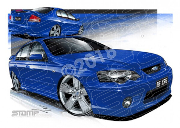 XR6 BF XR6 BF XR6 TURBO SHOCKWAVE A1 FRAMED PRINT (FT230)