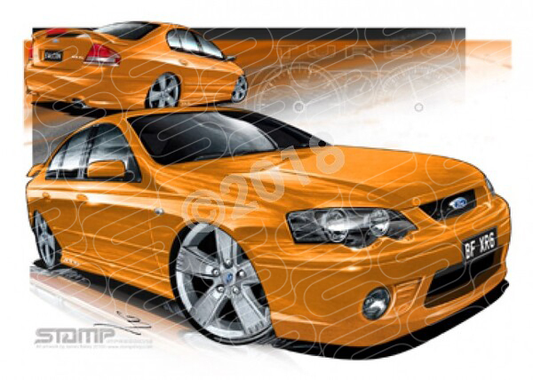 XR6 BF XR6 BF XR6 TURBO OCTANE A1 FRAMED PRINT (FT227C)