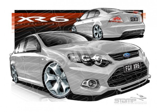 XR6 FG MK II XR6 FG II XR6 TURBO STRIKE A1 FRAMED PRINT (FT401N)