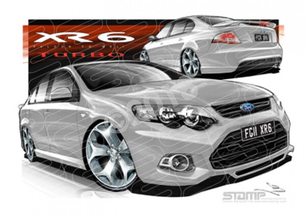 XR6 FG MK II XR6 FG II XR6 STRIKE A1 FRAMED PRINT (FT401)