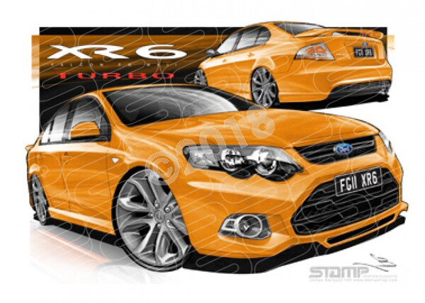 XR6 FG MK II XR6 FG II XR6 TURBO 19 OCTANE A1 FRAMED PRINT (FT403W)