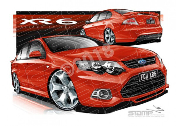 XR6 FG MK II XR6 FG II XR6 VIXEN A1 FRAMED PRINT (FT404N)