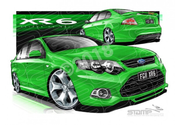 XR6 FG MK II XR6 FG II XR6 SWIFT A1 FRAMED PRINT (FT406N)