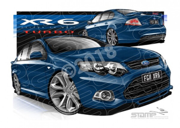 XR6 FG MK II XR6 FG II XR6 TURBO 19 VANISH A1 FRAMED PRINT (FT409W)