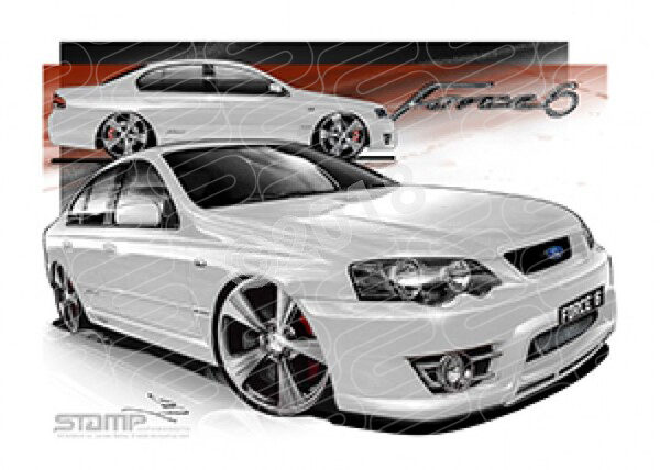 FPV Force 6 FV366 BFt FORCE6 WINTER WHITE A1 FRAMED PRINT (FV366)