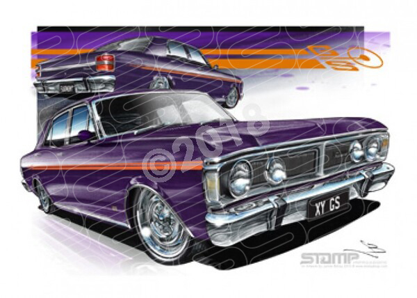 Classics XY GS XY GS FAIRMONT WILD VIOLET A1 FRAMED PRINT (FT163A)