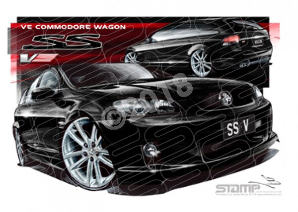 Commodore VE VE SSV WAGON PHANTOM A2 FRAMED PRINT (HC210BV)