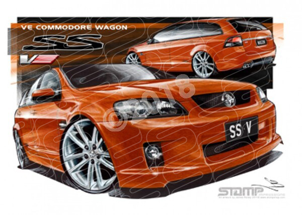 Commodore VE VE SSV WAGON IGNITION A2 FRAMED PRINT (HC210HV)