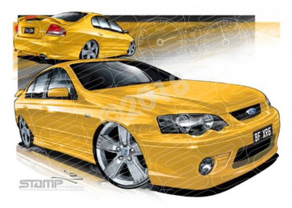 XR6 BF XR6 BF XR6 RAPID A2 FRAMED PRINT (FT234N)