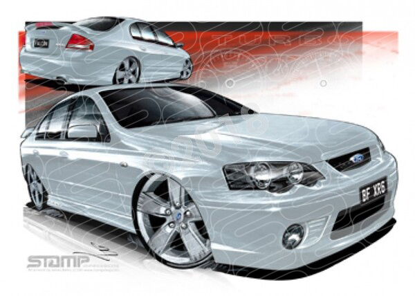 XR6 BF XR6 BF XR6 TURBO LIGHTNING STRIKE A2 FRAMED PRINT (FT239)