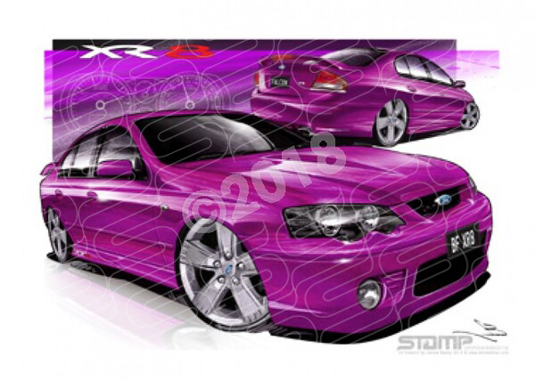 XR8 BF XR8 BF XR8 FALCON SEDAN MENACE A2 FRAMED PRINT (FT168)