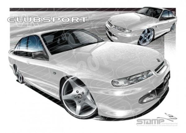 HSV Clubsport VR VR CLUBSPORT WHITE A1 STRETCHED CANVAS (V152)