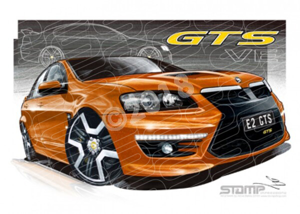 HSV VE II GTS WILDFIRE A1 STRETCHED CANVAS (V193)