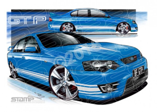 FPV BF GT BF GT-P NEO WHITE STRIPES A1 STRETCHED CANVAS (FV031H)