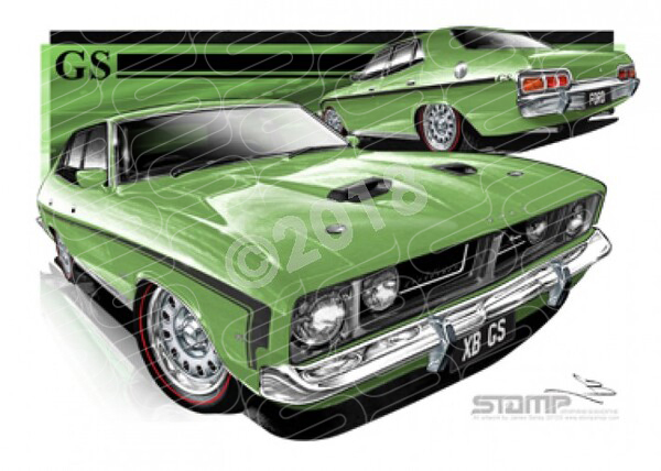 Classics XB GS XB 500 FALCON GS LIGHT GREEN MET A1 STRETCHED CANVAS (FT315)