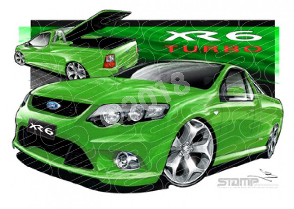 FORD FG XR6 FALCON UTE TURBO DASH A1 STRETCHED CANVAS (FT320T)