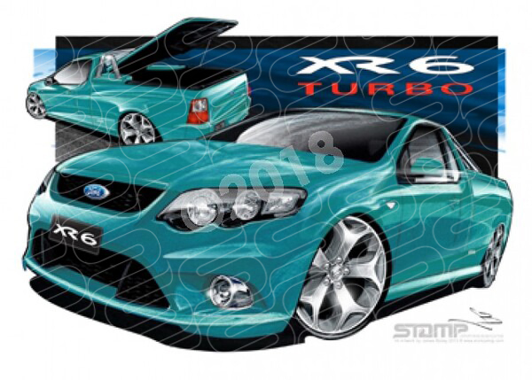 FORD FG XR6 FALCON UTE TURBO ENVI A1 STRETCHED CANVAS (FT330T)