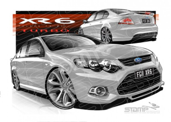 XR6 FG MK II XR6 FG II XR6 TURBO 19 STRIKE A1 STRETCHED CANVAS (FT401W)