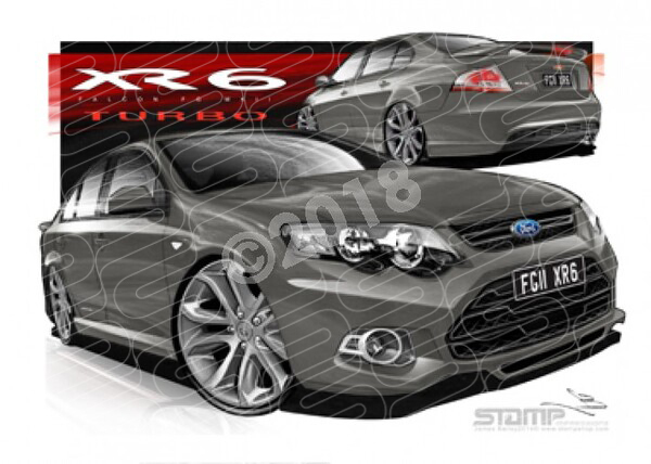 XR6 FG MK II XR6 FG II XR6 TURBO 19 PETROLEUM A1 STRETCHED CANVAS (FT407W)