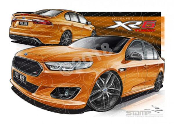 XR6 FG X XR6 XR6 TURBO VICTORY GOLD A1 STRETCHED CANVAS (FT363)