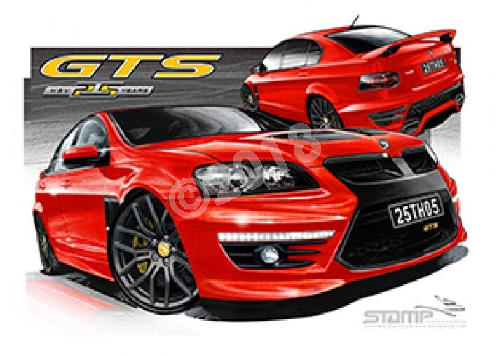 HSV E3 GTS 25TH ANNIVERSARY STING RED A1 STRETCHED CANVAS