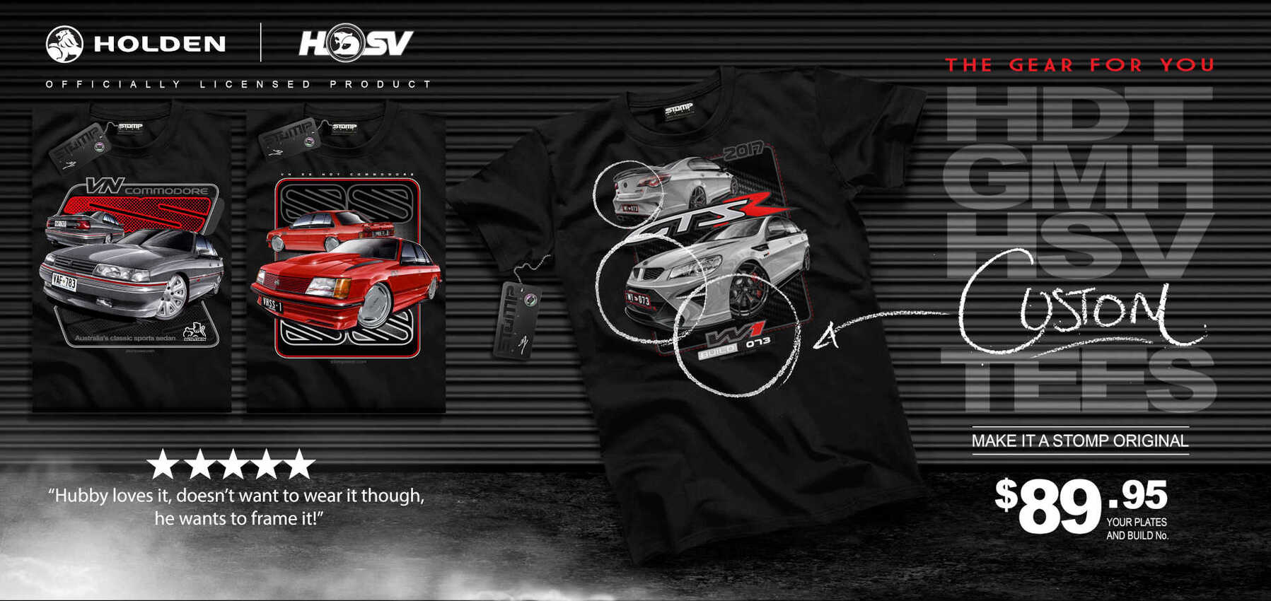 Personalised Holden and HSV Merchandise